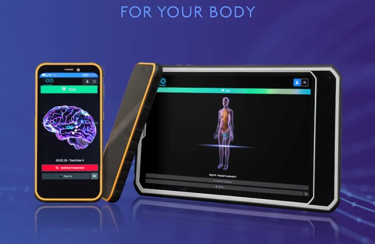 a computer screen showing a computer screen with a human body image
