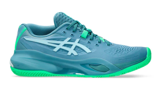 Chaussure de padel Asics Gel-Resolution X avec amorti renforcé pour protéger les genoux.