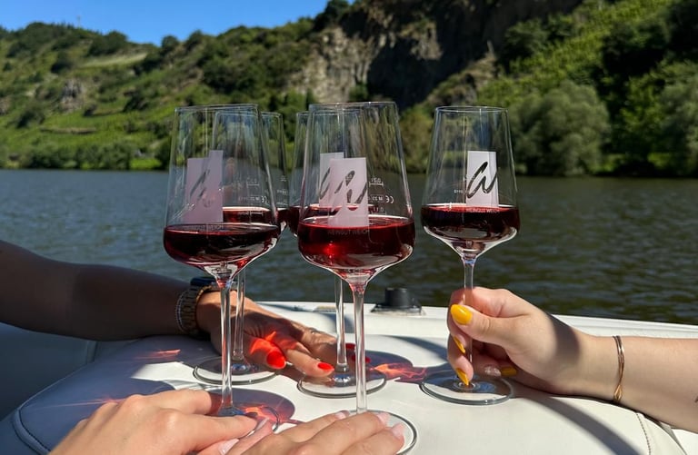 Mosel Wein Riol Glas