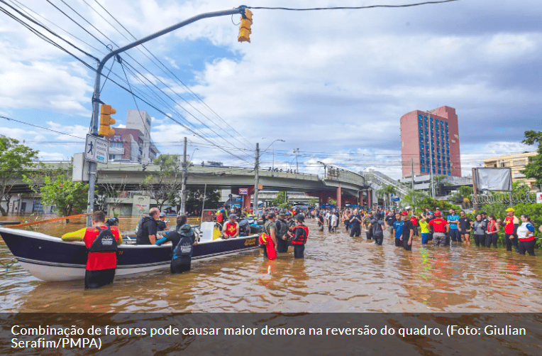 Enchente em Rio Grande do Sul
