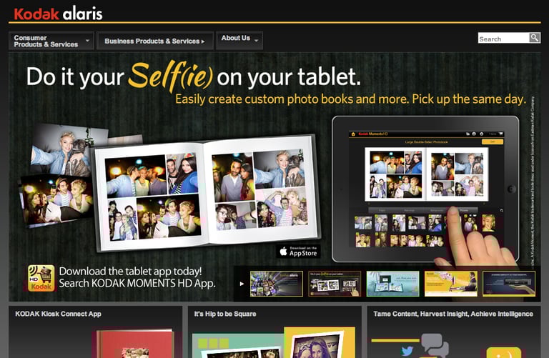 Website home page for photo editing software.