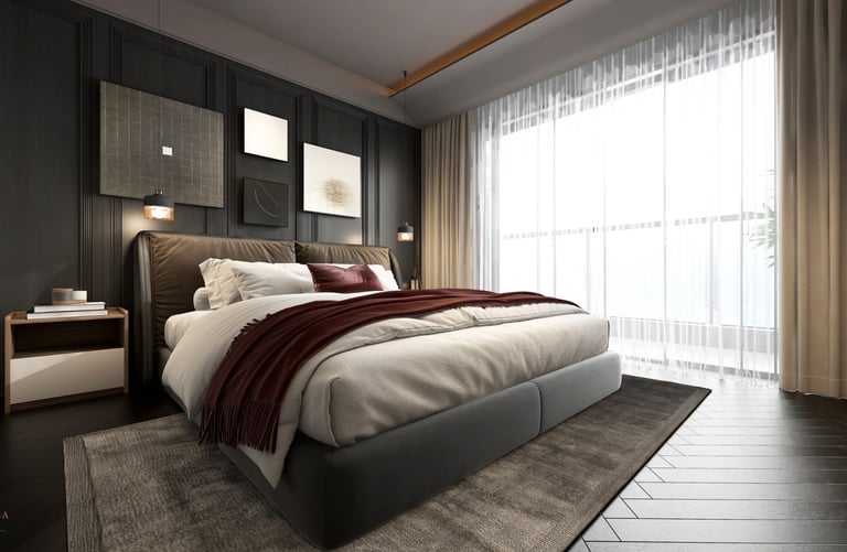 FayNza : Aménagement Chambre hotel luxe parisien à l'ambiance cosy