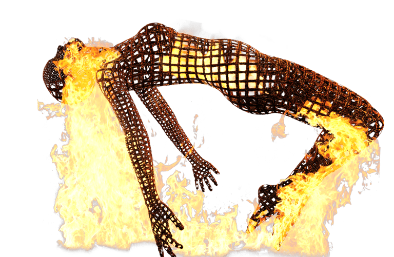 burn-out stress, persoon is opgebrand