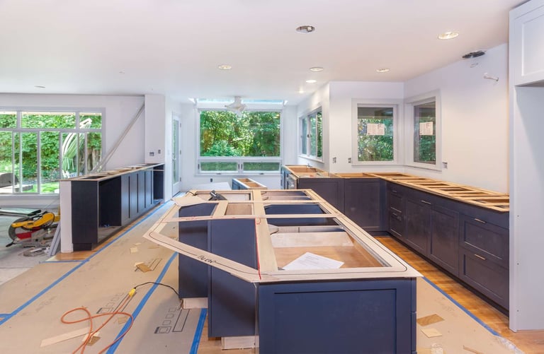 Home Renovation project with kitchen installment
