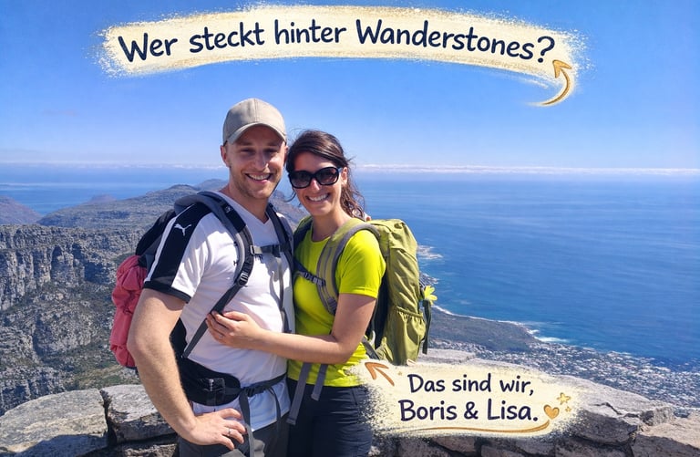 Ein Foto von Boris und Lisa, die Gründer von Wanderstones