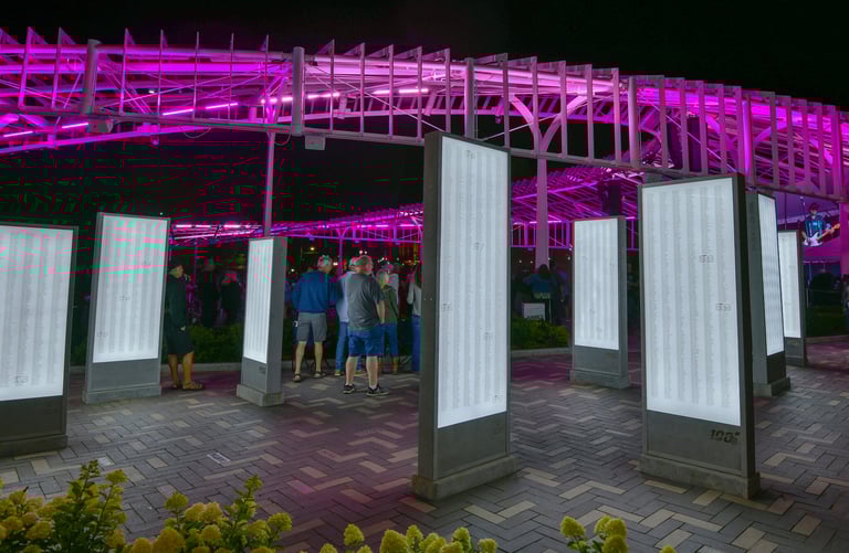 Centennial Plaza NFL Placemaking Monuments