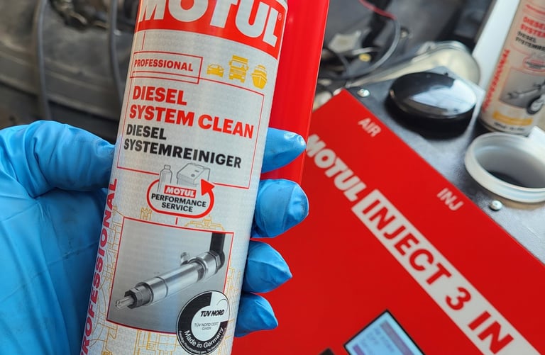 cistenje dizni bez demontaza so motul inject mashina i tuv aditiv od motul professional skopje