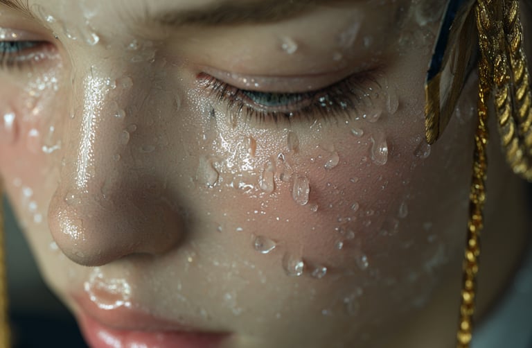a woman in uniform with a gold chain and a gold chain