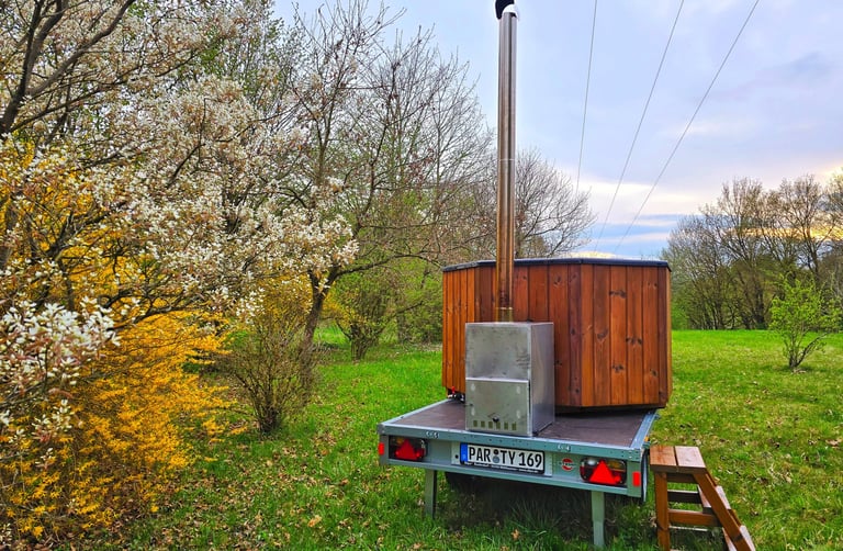 GaudiZuber auf dem Hänger betrieben