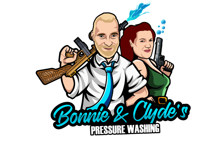 Bonnie and Clyde's Pressure Washing Logo