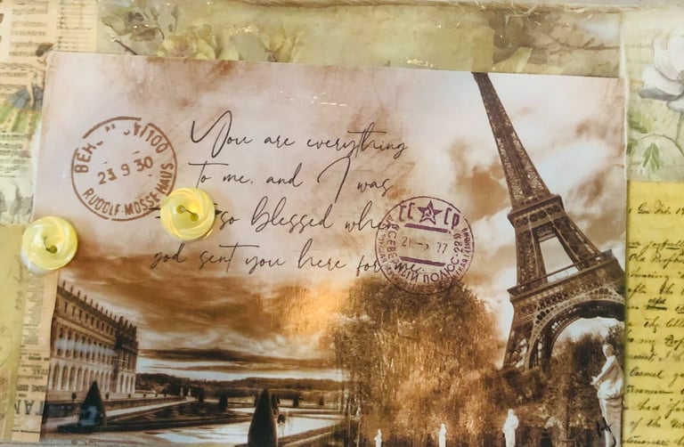 Mixed media collage