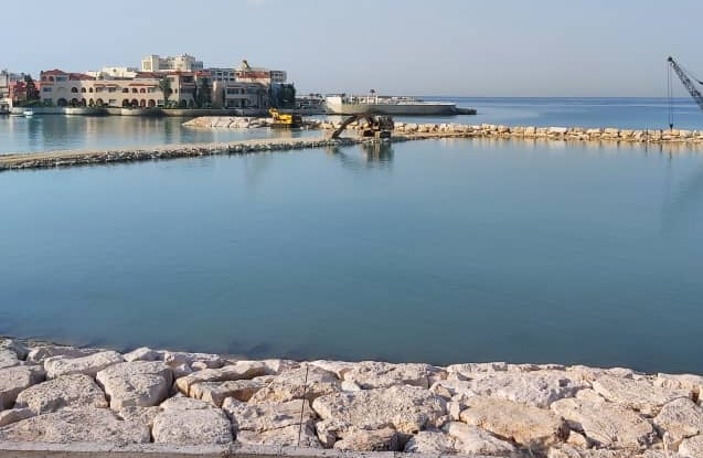 breakwater at the Lawadesia resort, Latakia, Syria