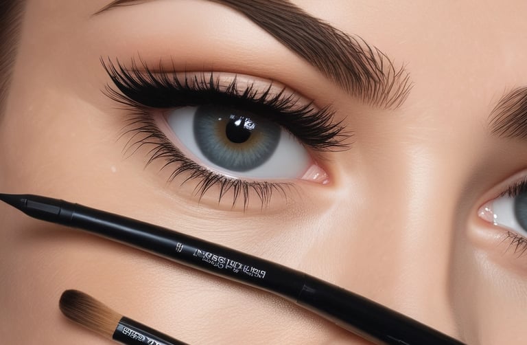 Close-up of vibrant lipsticks arranged artistically on a marble surface.