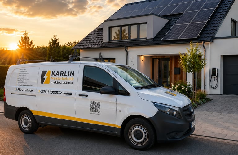 Karlin Elektrotechnik Meisterbetrieb für Photovoltaik und Elektroinstallationen in Gehrde
