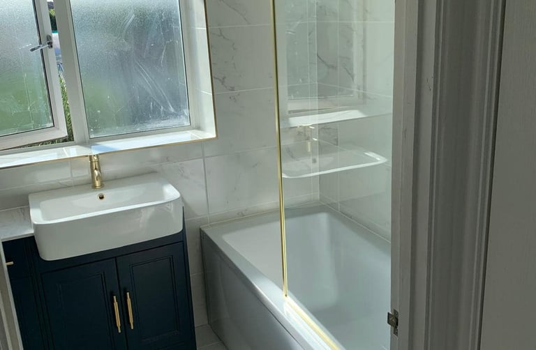 Sink plumbing installation completed by AXM Plumbing Services in Evesham