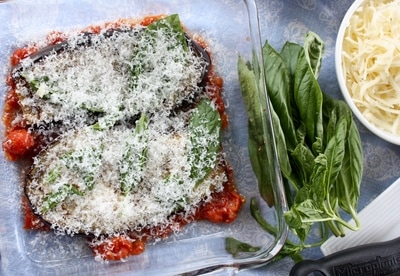 eggplant parmesan uncooked
