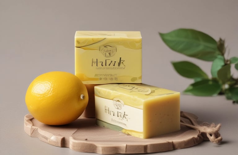 a lemonade soap bar with a lemonade and a lemonade
