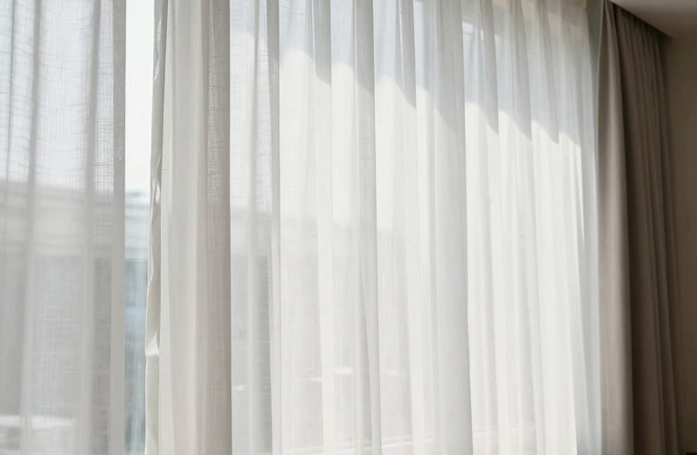 Outdoor patio with fiber glass planters and colorful cushions.