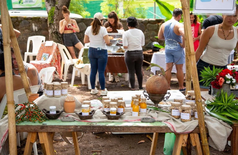 organic products at farmers market