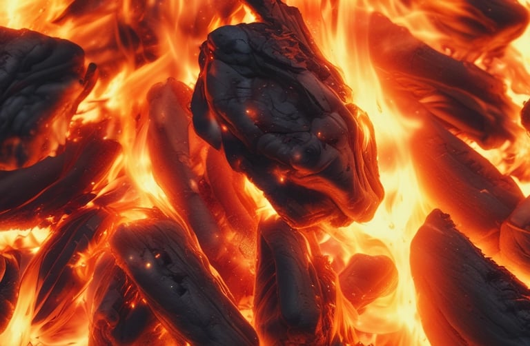 A professional industrial stove with multiple burners in a busy restaurant kitchen.