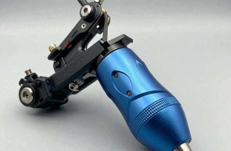 Close-up of a vibrant, detailed tattoo sleeve in progress on an arm.