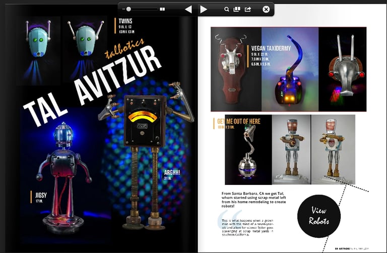 Talbotics Spotlight from Aug/Sep 2014 issue of Artnois.