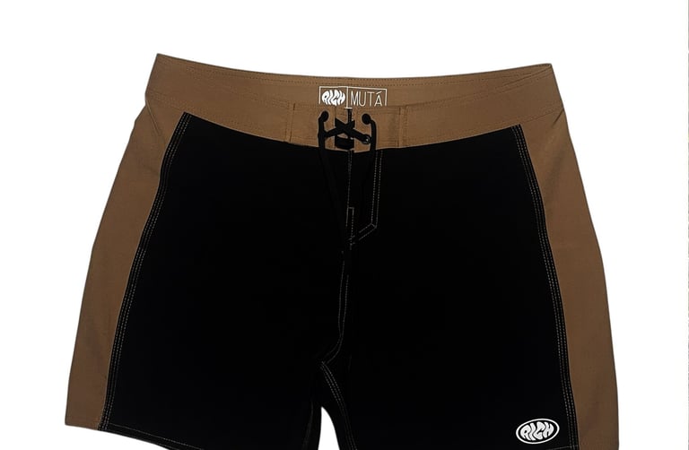 a pair of underwear shorts with a brown and black color