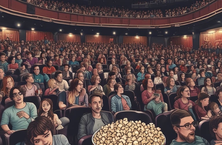 A close-up of headphones resting beside a notebook filled with handwritten song lyrics.