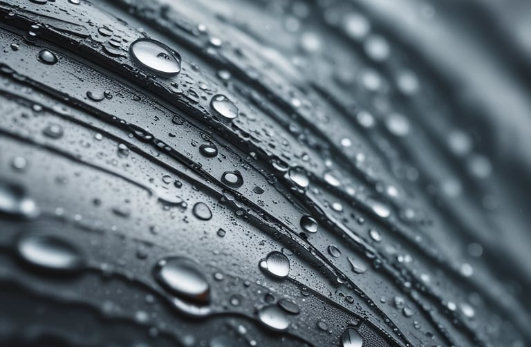 A professional car wash setup showcasing various cleaning accessories.
