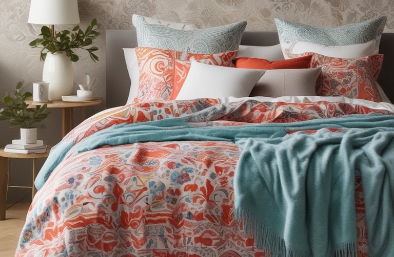A cozy bedroom featuring high-quality sheets from Nido.