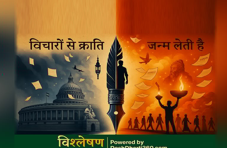 विचार से क्रांति जन्म लेती है From thought to transformation