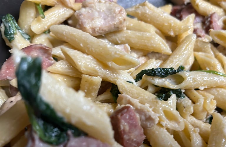 Sausage, Chicken, Noodle dinner sample image by Flavorful Bites.