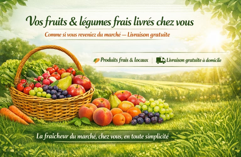 Livraison gratuite de fruits et légumes frais à domicile à Nice – Panier Naturel
