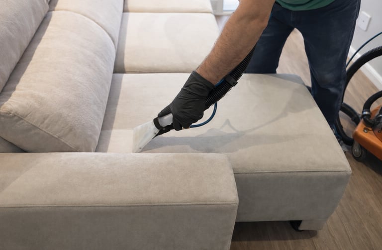 Lavagem de sofa