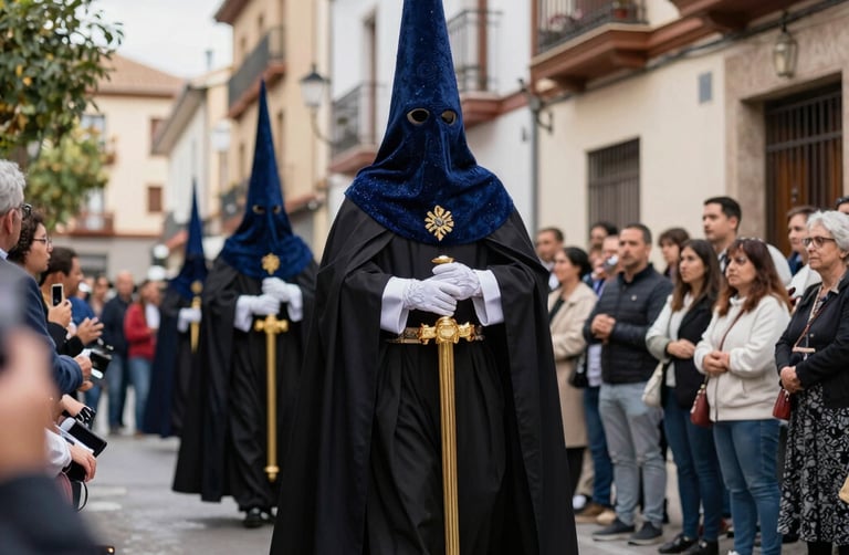 elaborate procession in Spain during Easter celebrations