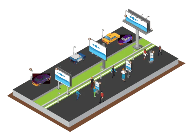 ilustrasi billboard digital 