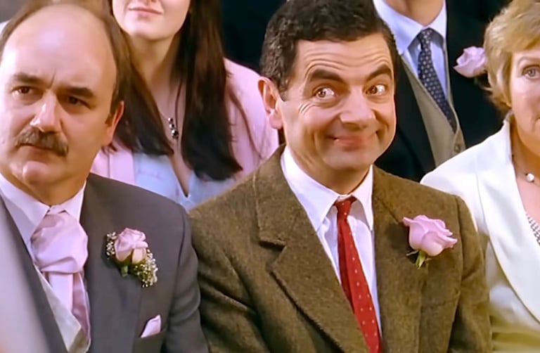 Mr Bean, Rowan Atkinson dans le sketch du mariage pour Comic Relief 