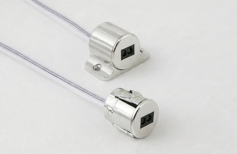 Sensor IR versátil: formatos para empotrar o fijar en superficie mediante tornillos.