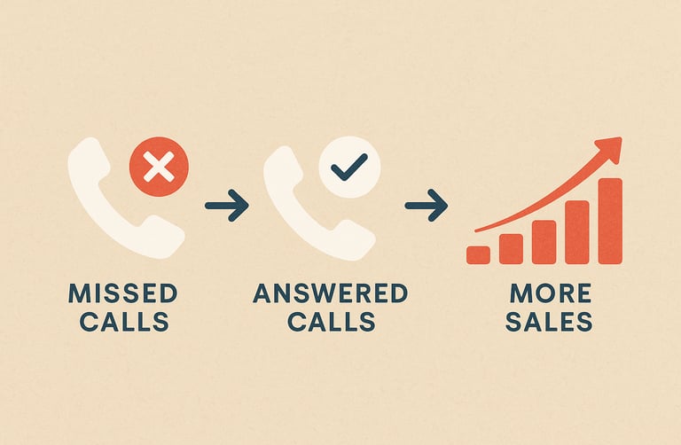 a diagram of a phone phone call center
