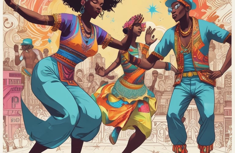 Colorful street art depicting elements of anime and 90's pop culture.