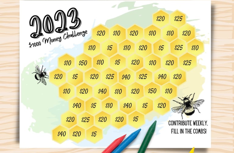 Money challenge 52 week printable