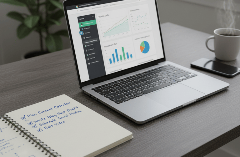 checklist and blue prints