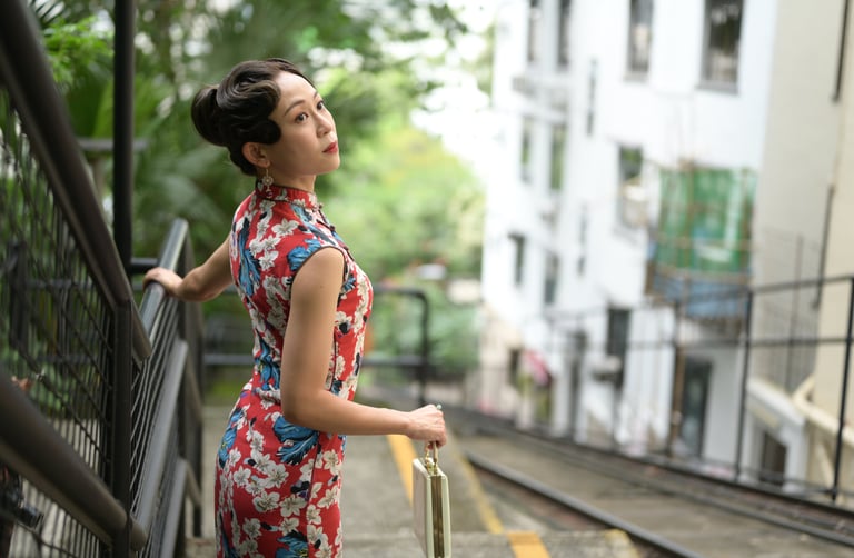 旗袍復古髮型寫真化妝攝影