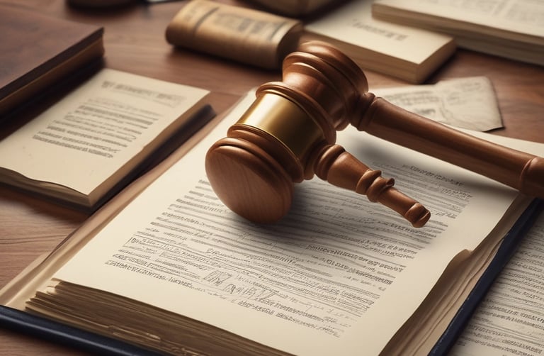 A professional legal document being translated.