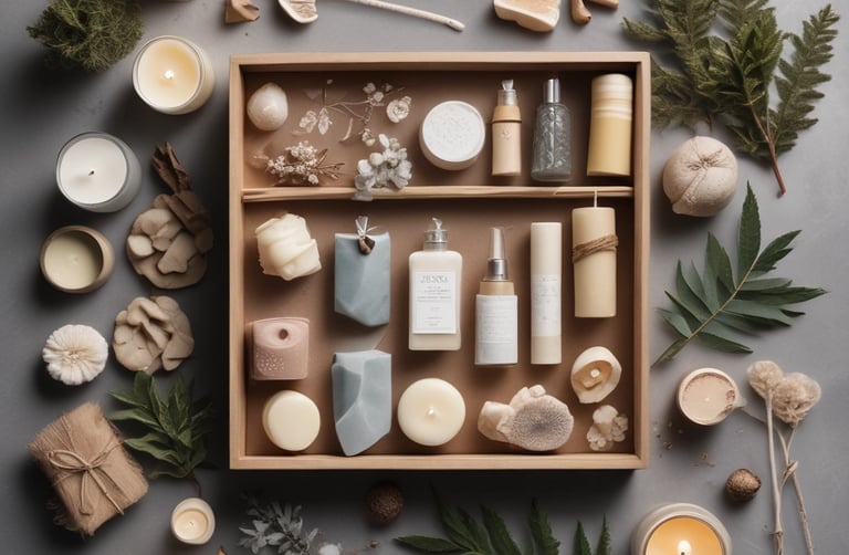 Close-up of colorful silicone molds perfect for crafting unique candles and soaps.