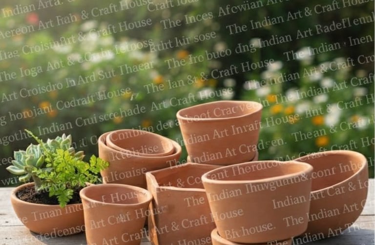 terracotta clay planting pot