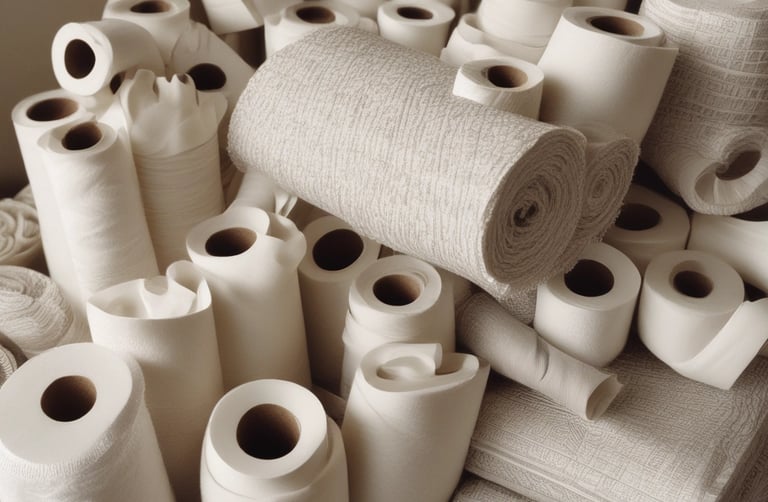 Brightly colored bottles of industrial cleaning liquids lined up on a metal shelf.