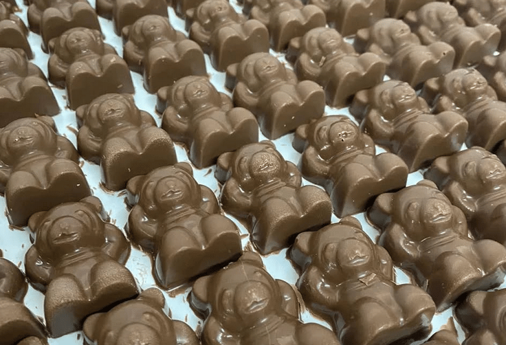 chocolate con forma de ositos 