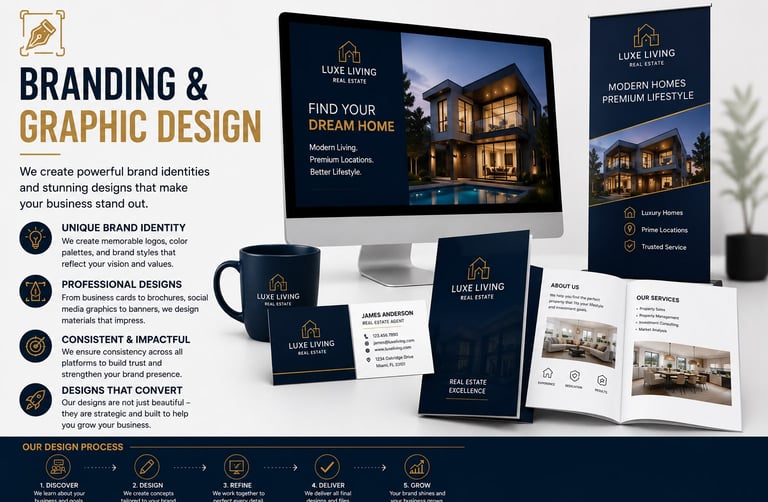 Real estate branding and graphic design