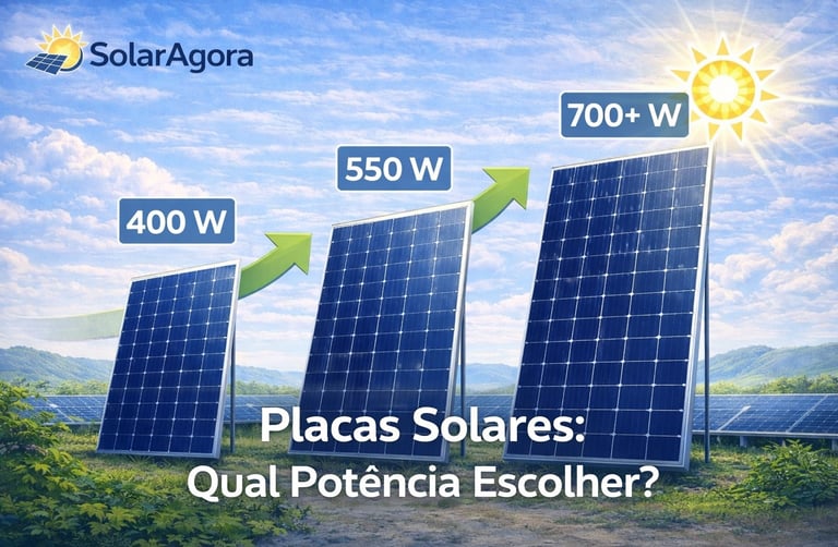 Evolução da potência das placas solares de 400W a 700W em módulos fotovoltaicos